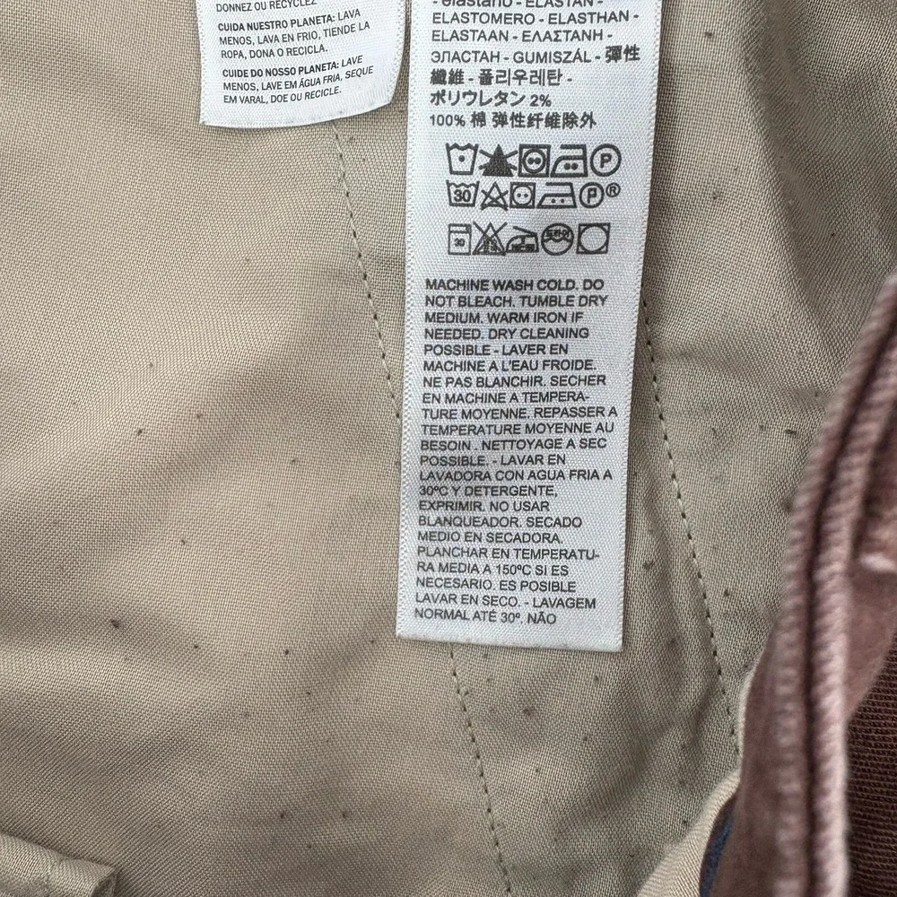 Levis XX‎ Chino Mens Size 32x32 Taper Cargo Stretch Brown Cotton Blend